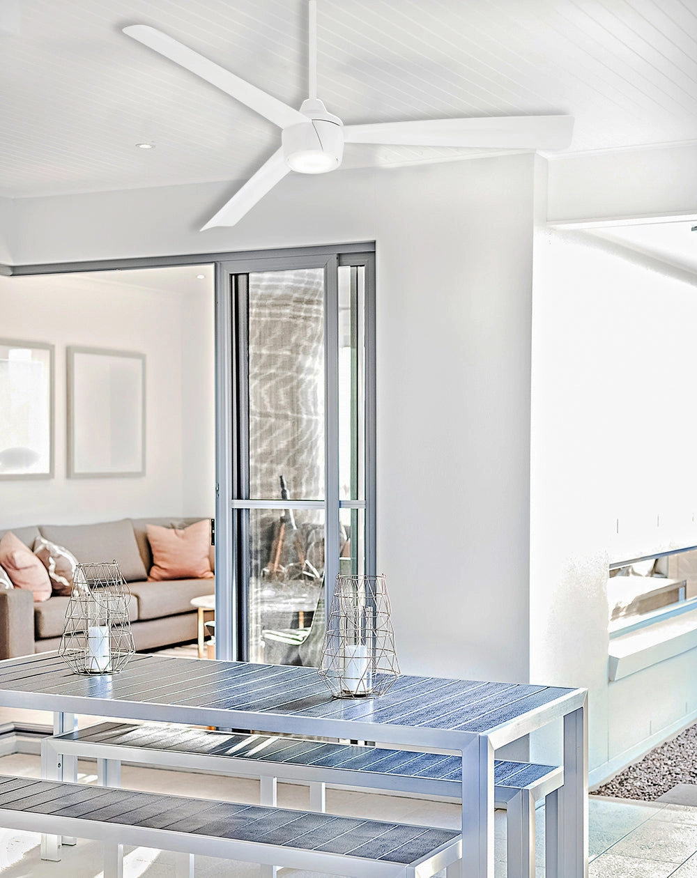Skinnie 56"Ceiling Fan Flat White Outdoor Fans sale online