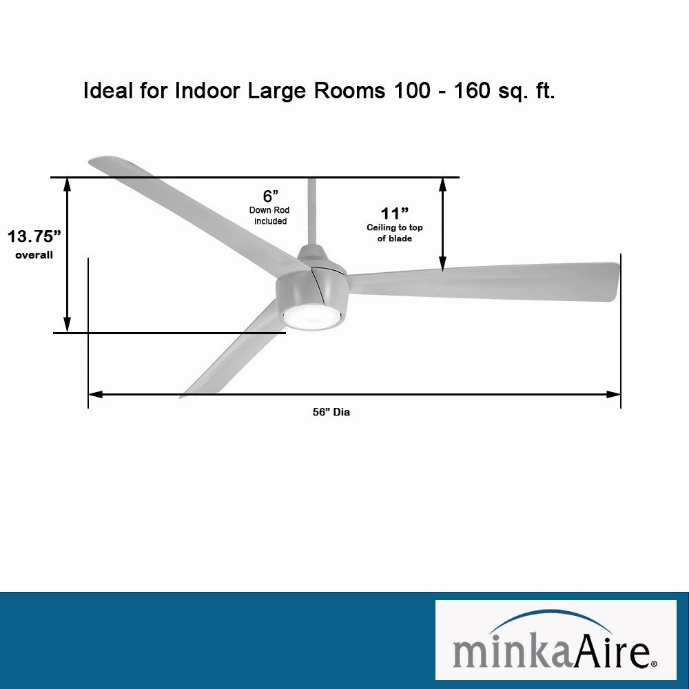 Skinnie 56"Ceiling Fan Grey Outdoor Fans sale online