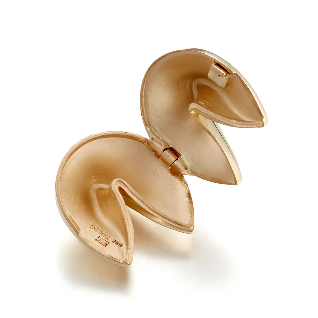 Small Gold Fortune Cookie Box Trinket Trays & Boxes cheap