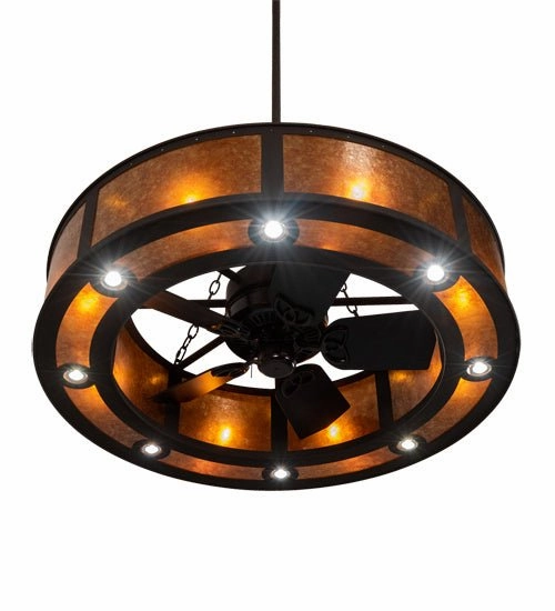 Smythe Craftsman 24 Light Chandel-Air Fandeliers at discount prices