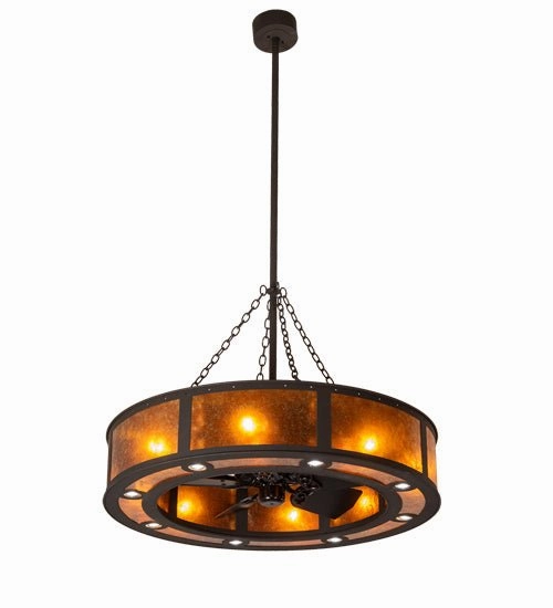 Smythe Craftsman 24 Light Chandel-Air Fandeliers at discount prices