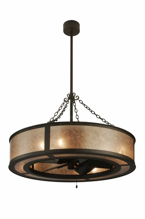 Smythe Craftsman Eight Light Chandel-Air Fandeliers FANS on sale now