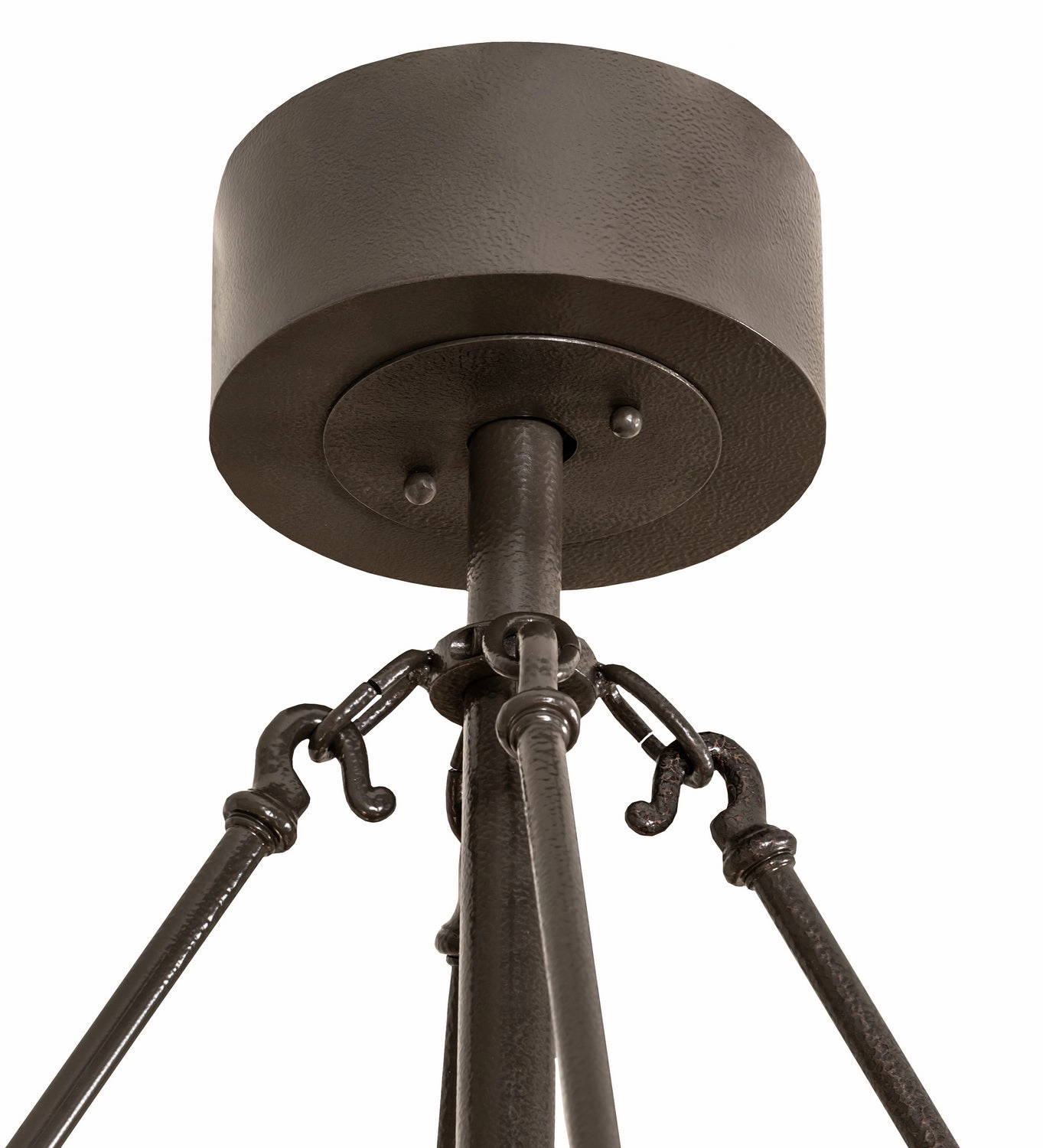 Smythe Craftsman Eight Light Chandel-Air Fandeliers at discount prices