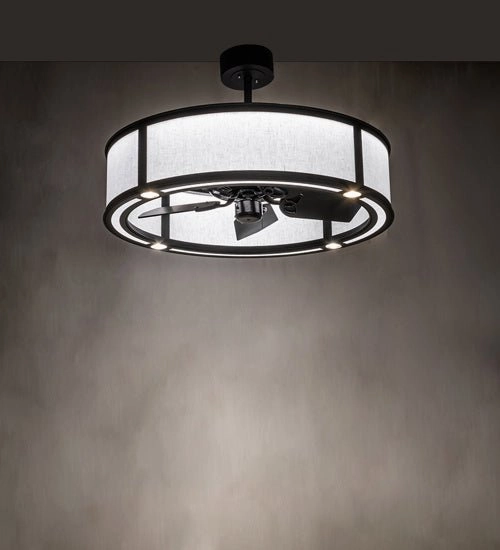 Smythe Craftsman Four Light Chandel-Air Fandeliers at discount prices