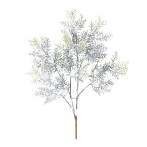 Snowy Cedar Branch (Set of 12) 21"H Plastic Unique Seasonal Decor store