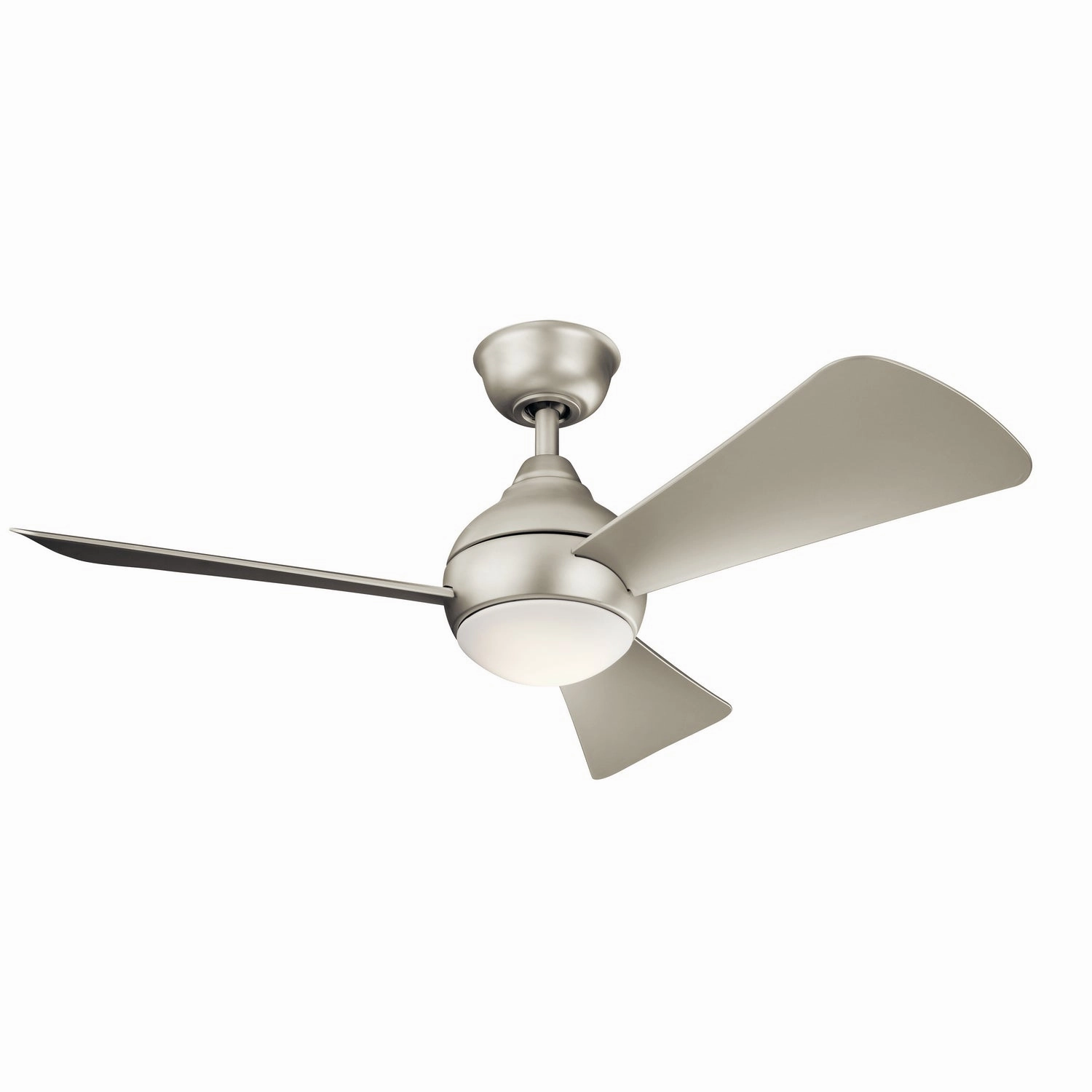 Sola 44"Ceiling Fan Brushed Nickel Huggers flush mount fans deals
