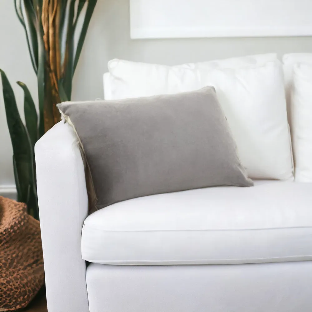 Solid Gray Casual Throw Pillow Throw Pillows sofa decor deals