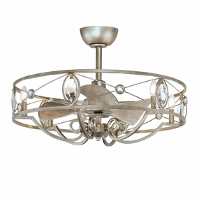 Solitaire LED Fandelight Silver Mist Fandeliers FANS on sale now