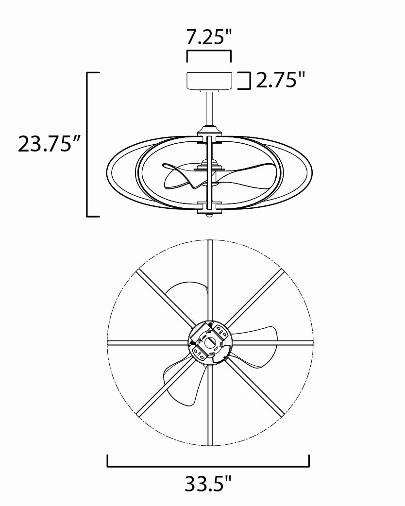 Solstice LED Fandelight Satin Nickel Fandeliers at discount prices