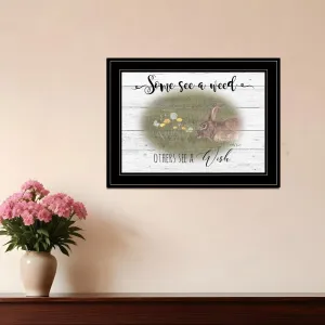 Some See A Weed 2 Black Framed Print Wall Art Buy Wall Decor with deals