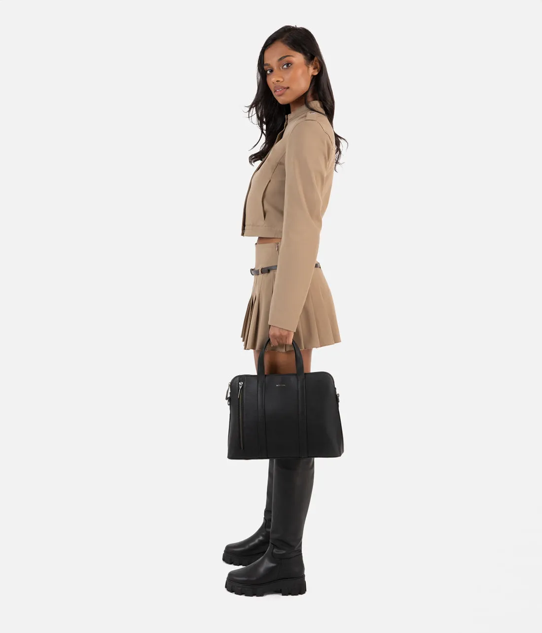 SONA Vegan Satchel Briefcase - Arbor