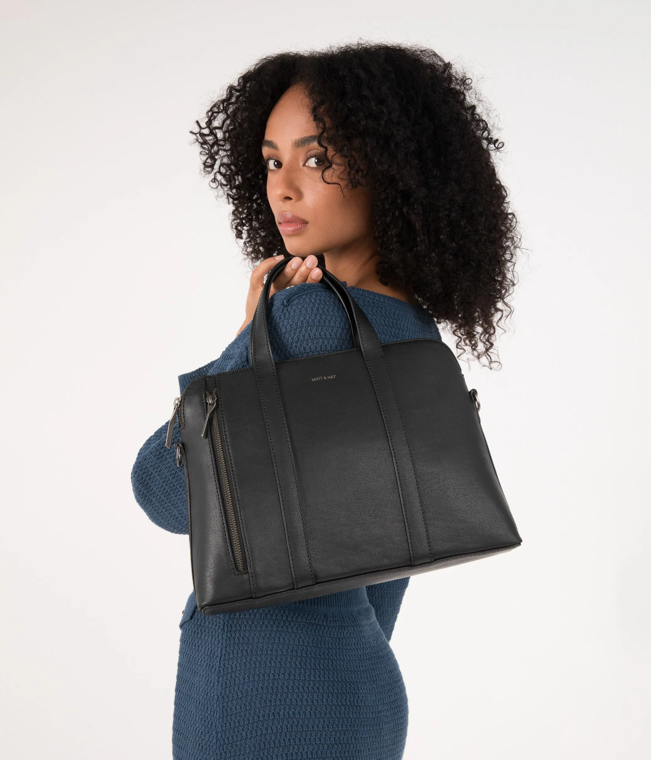 SONA Vegan Satchel Briefcase - Arbor