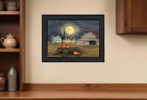 Spooky Harvest Moon 3 Black Framed Print Kitchen Wall Art Home Mirrors & Wall Art