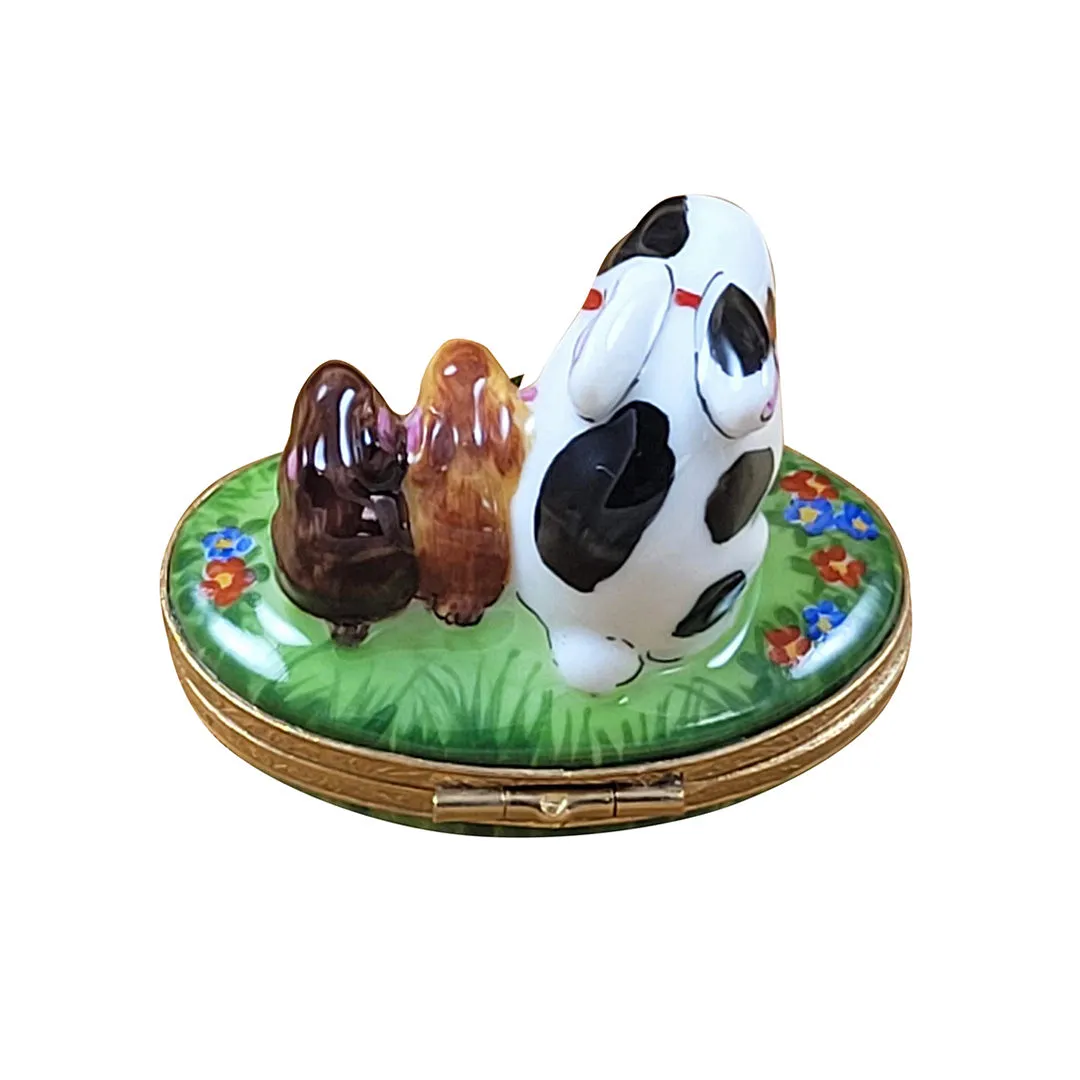 Spring Rabbit Family Limoges Limoges Boxes collectors shop