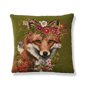 Spring Woodland Fox Pillow Throw Pillows Cozy Upgrade
