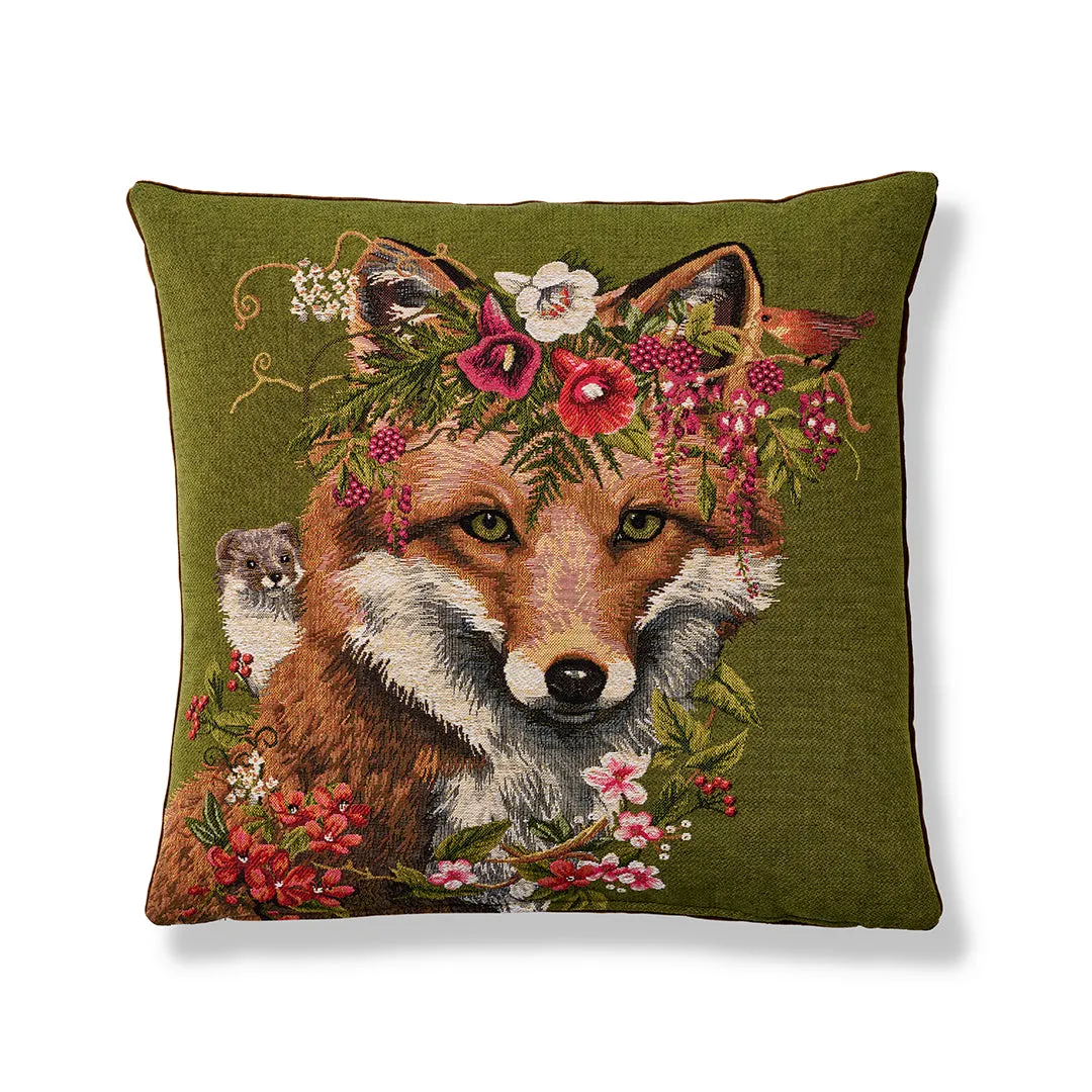 Spring Woodland Fox Pillow Throw Pillows Cozy Upgrade