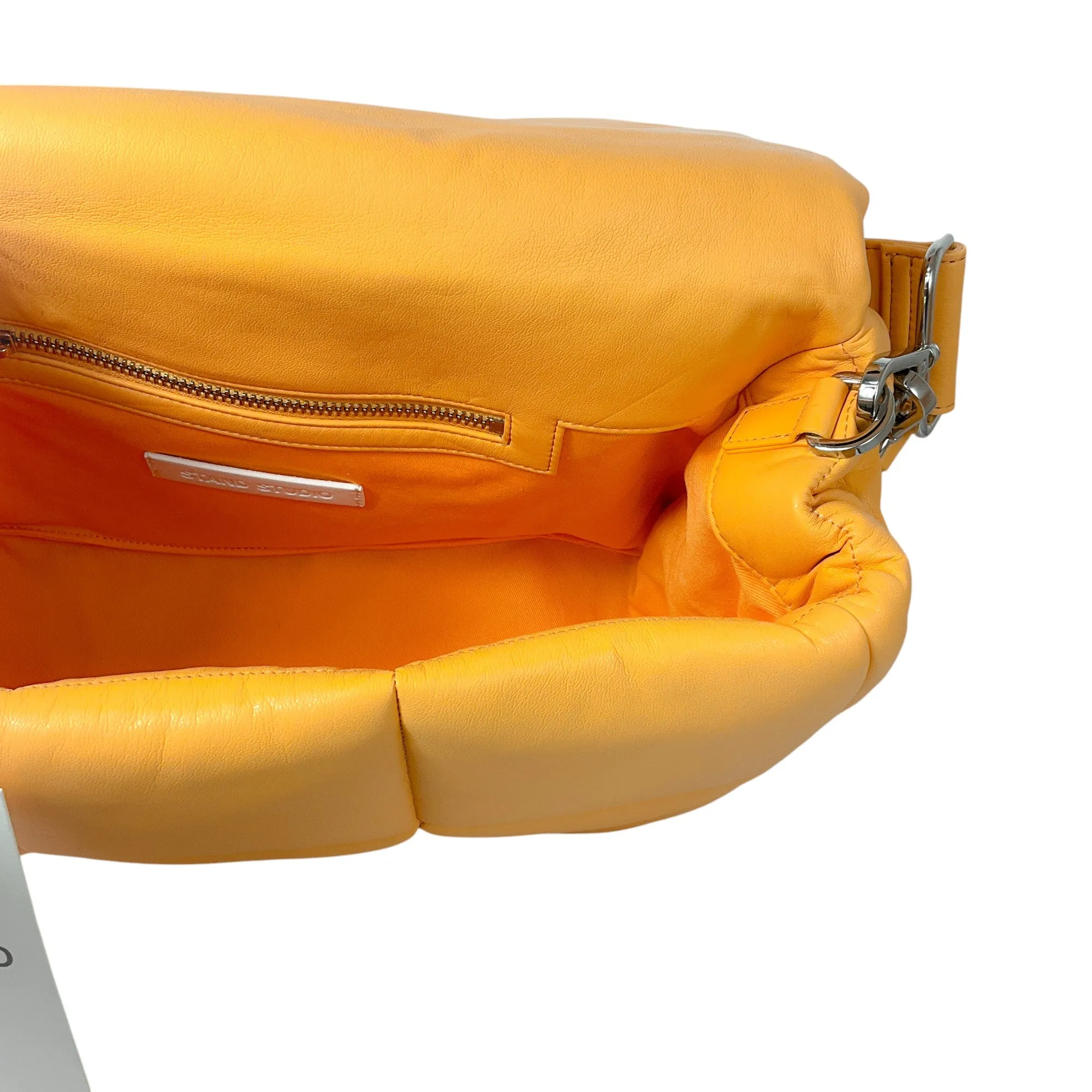 Stand Studio Peach Honey Faux Leather Grained Wanda Clutch Bag II