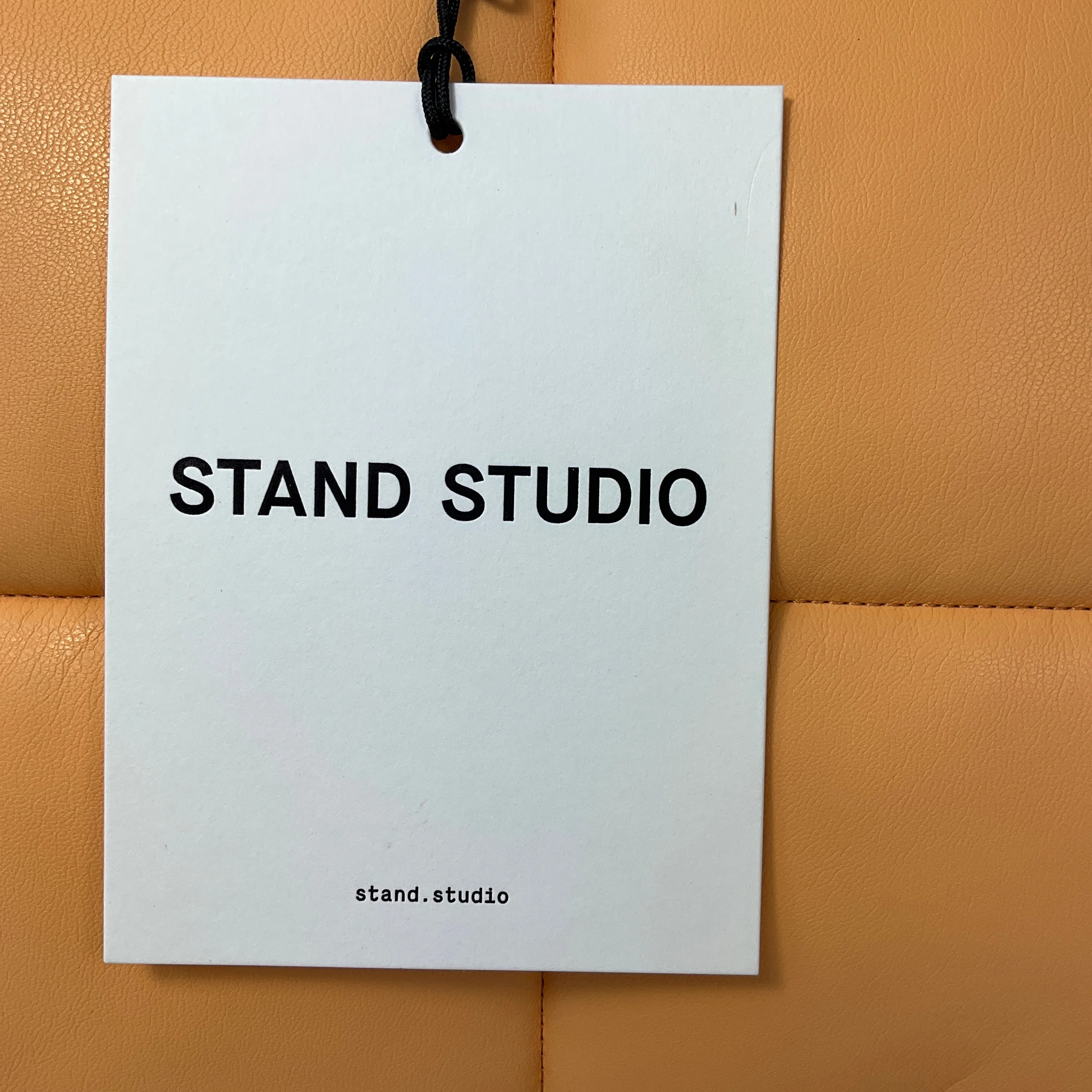 Stand Studio Peach Honey Faux Leather Grained Wanda Clutch Bag II