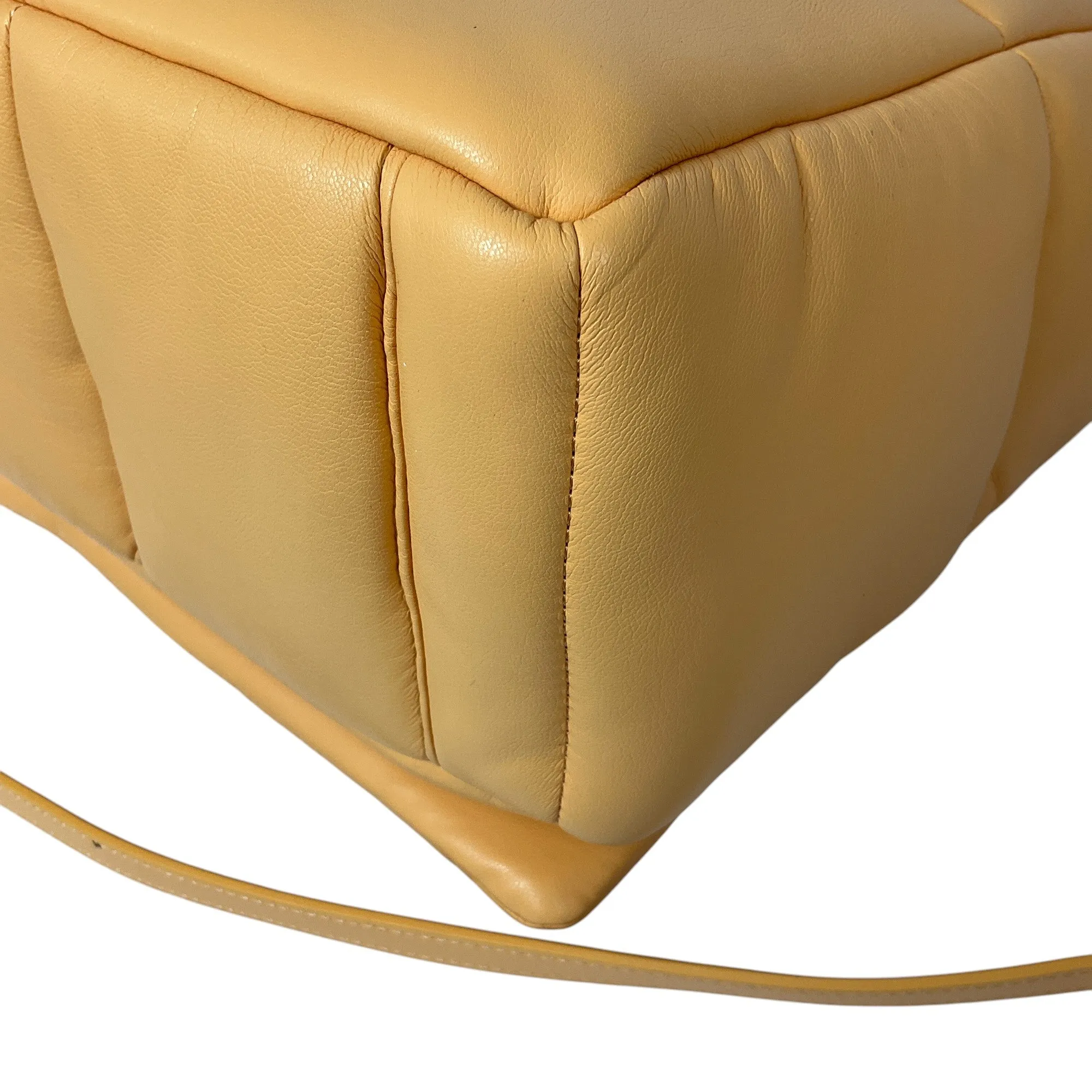 Stand Studio Peach Honey Faux Leather Grained Wanda Clutch Bag II