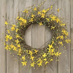 Star Forsythia Wreath 20" Cheap Holiday Home Decor