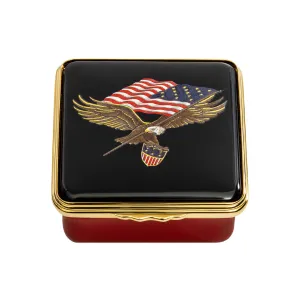 Star Spangled Banner Enamel Box Jewelry Trays Organizer Pack