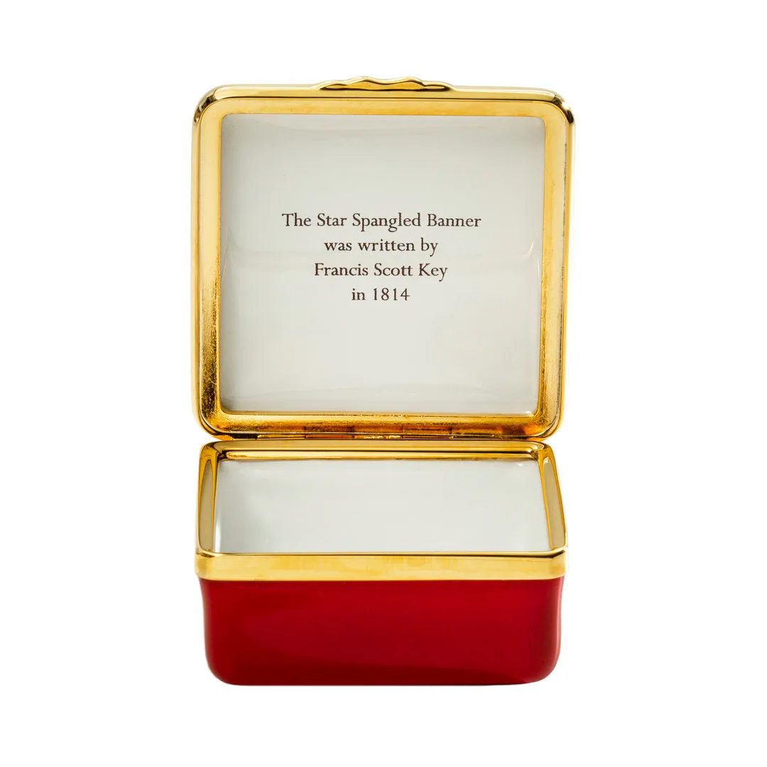 Star Spangled Banner Enamel Box Trinket Trays & Boxes cheap