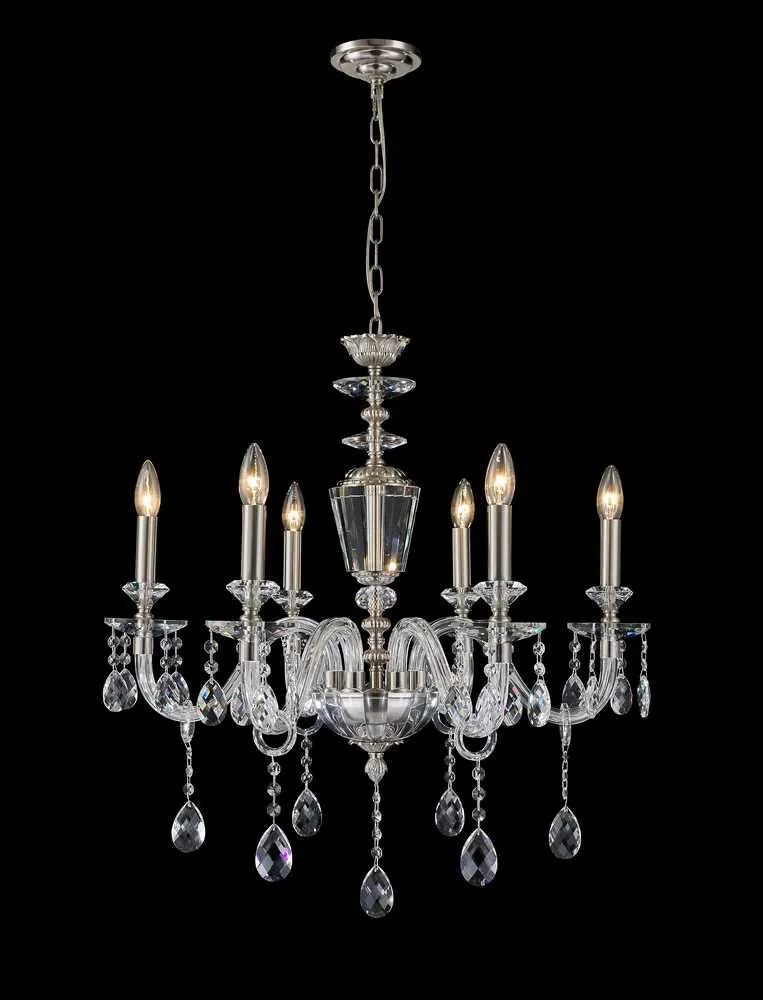 StarFire Barcelona 3606SN Chandelier Light - Satin Nickel Chandeliers Lighting new arrival