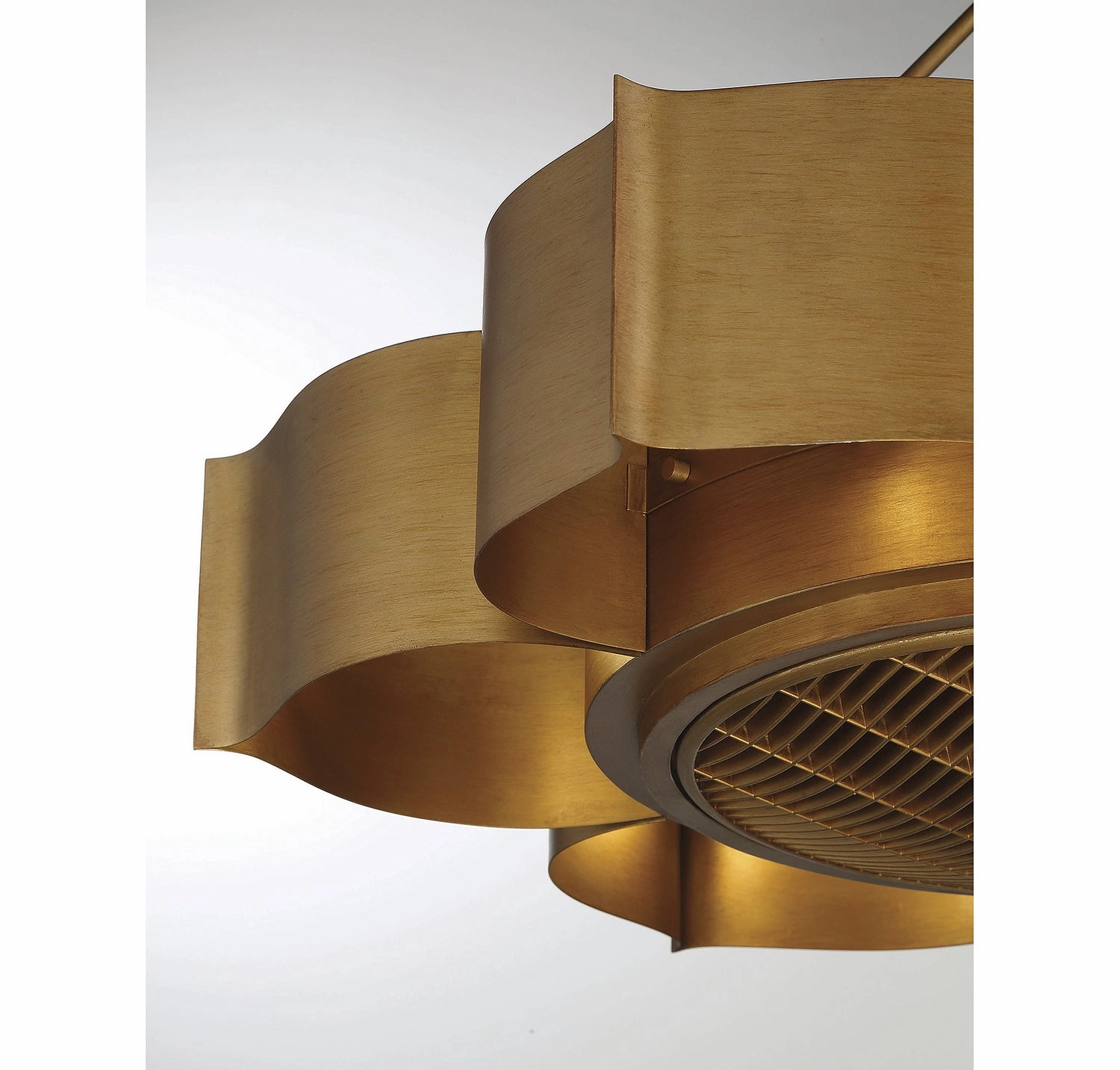 Stockholm Six Light Fan D'lier Gold Patina Fandeliers at discount prices