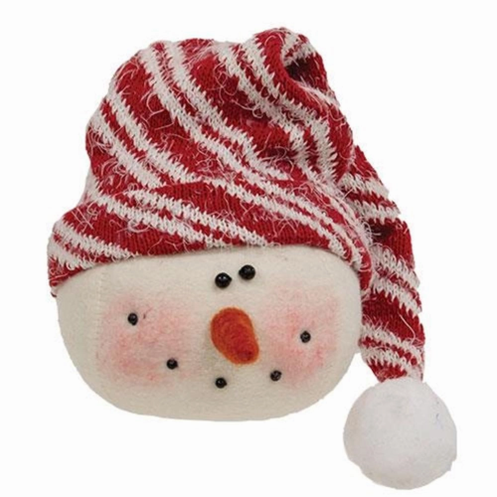 Stocking Cap Frosty Snowman Head Decorative Accessories promo online