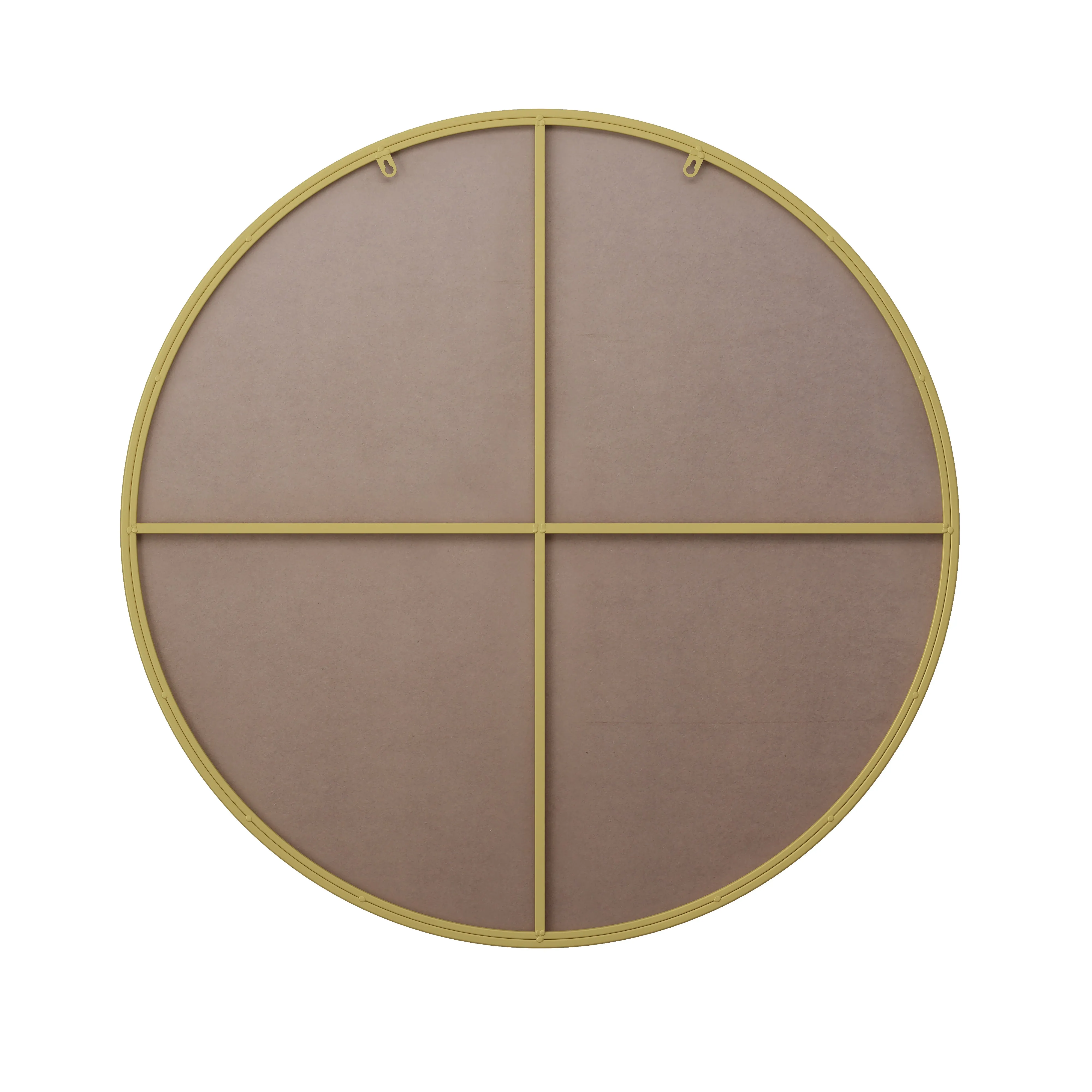 Streamdale Gold Metal Framed 36" Round Wall Mirror