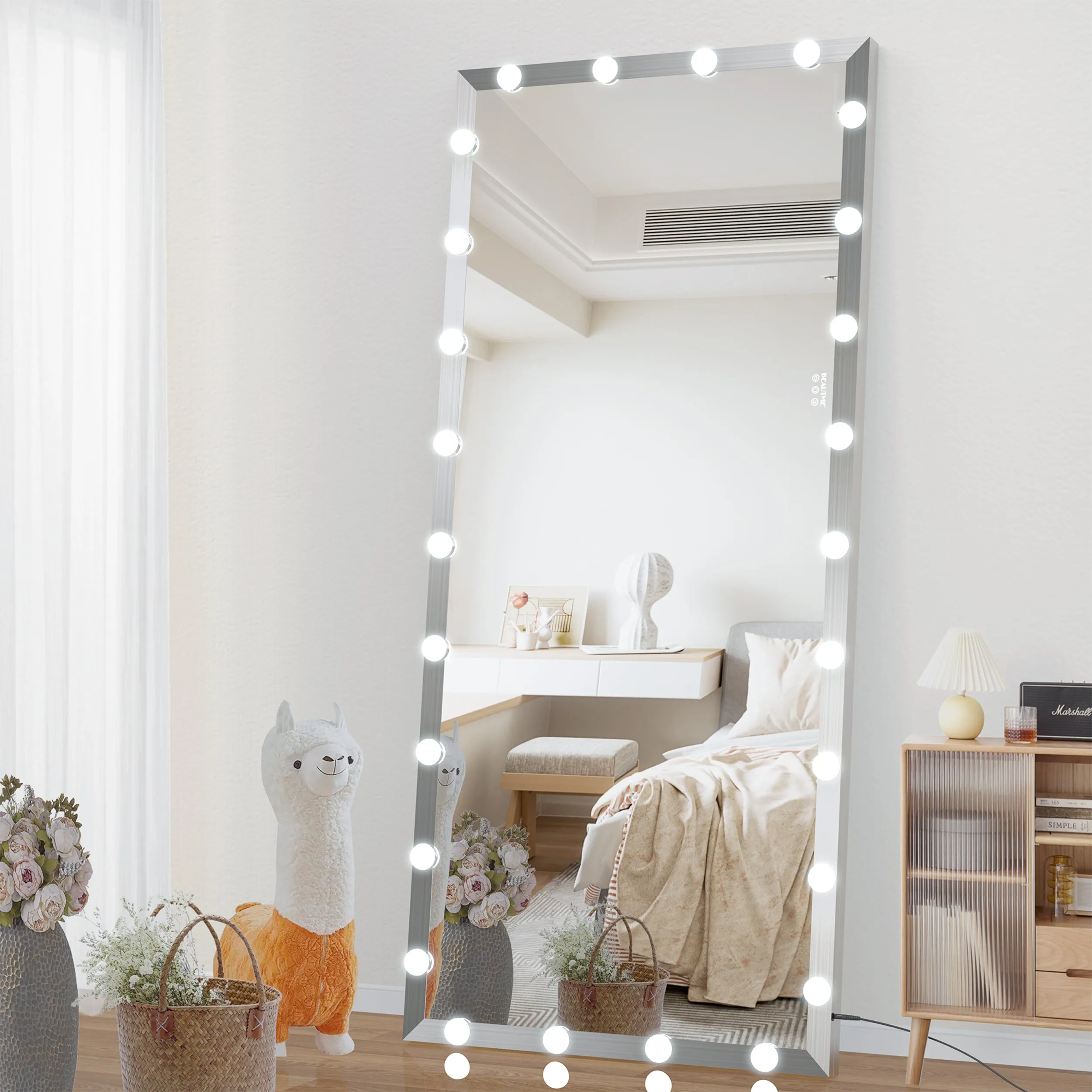 Streamdale Large Hollywood Full Length Mirror with 3 Color Modes