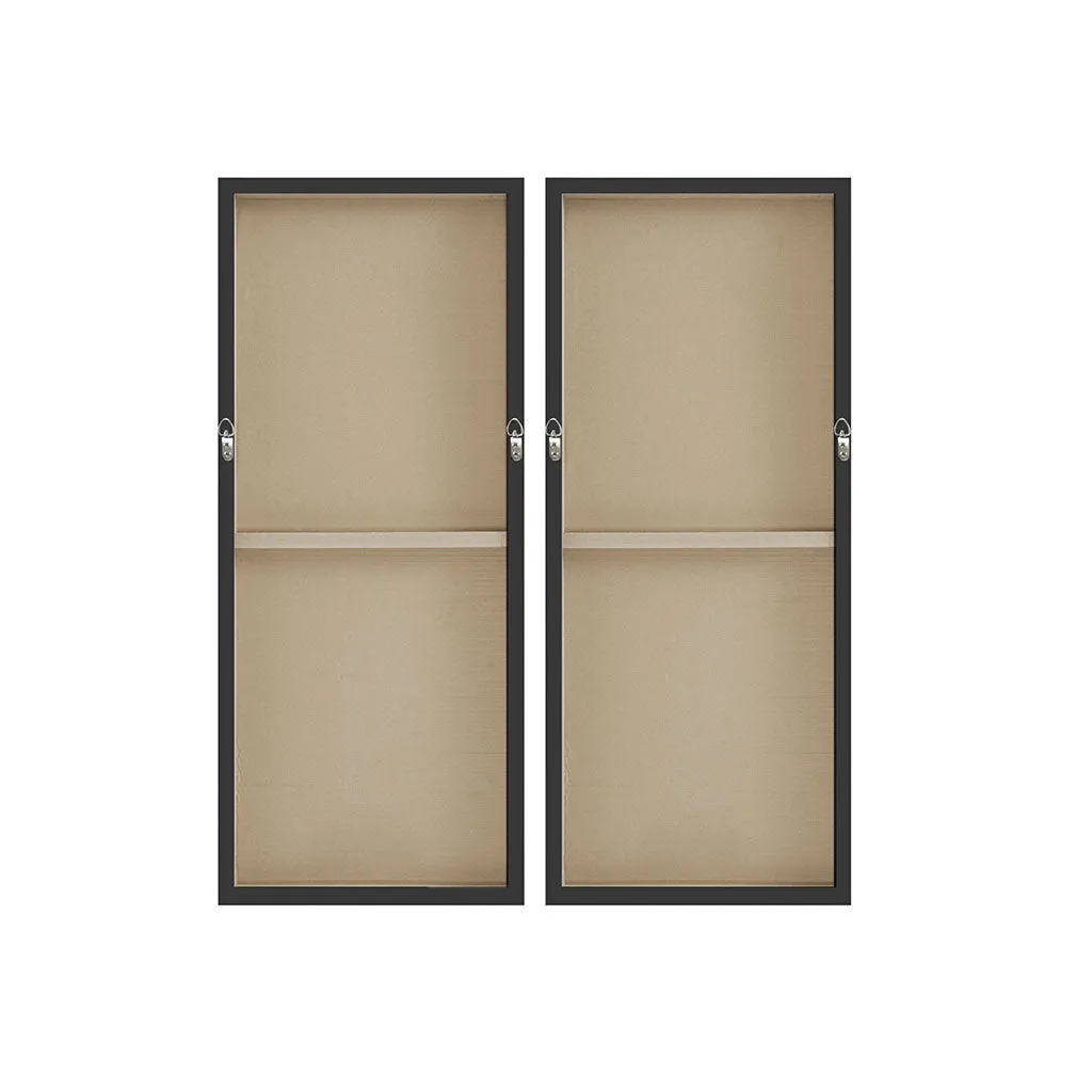 Streamdale Two Black Dominos 2-Piece Canvas Wall Art Set