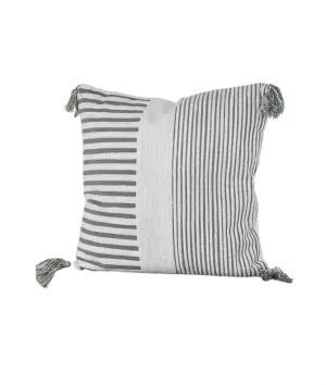 Striped Pillow In Grey/white Throw Pillows home accents sale