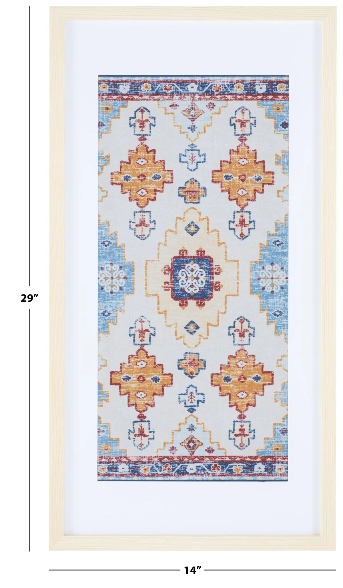 Sumia 29"X14" Framed Textile Art