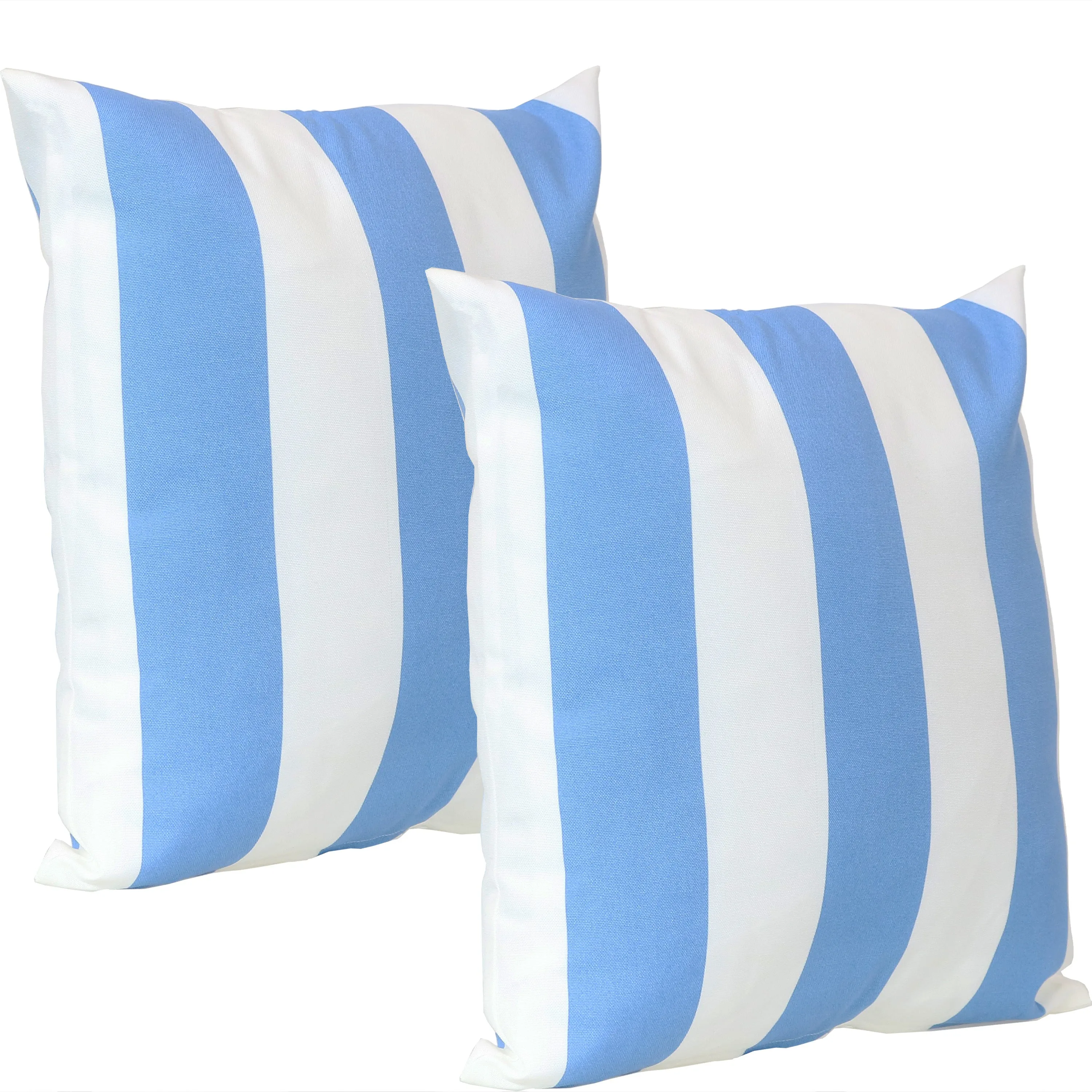 Sunnydaze Indoor/Outdoor Weather-Resistant Polyester Lumbar Decorative Pillow with Zipper Closure - 12" x 20" - 2pk