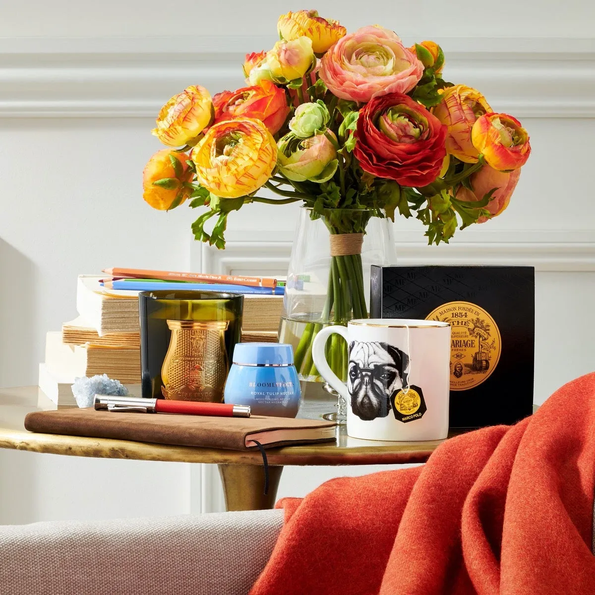 Sunrise Ranunculus Faux Florals Wreaths hot price