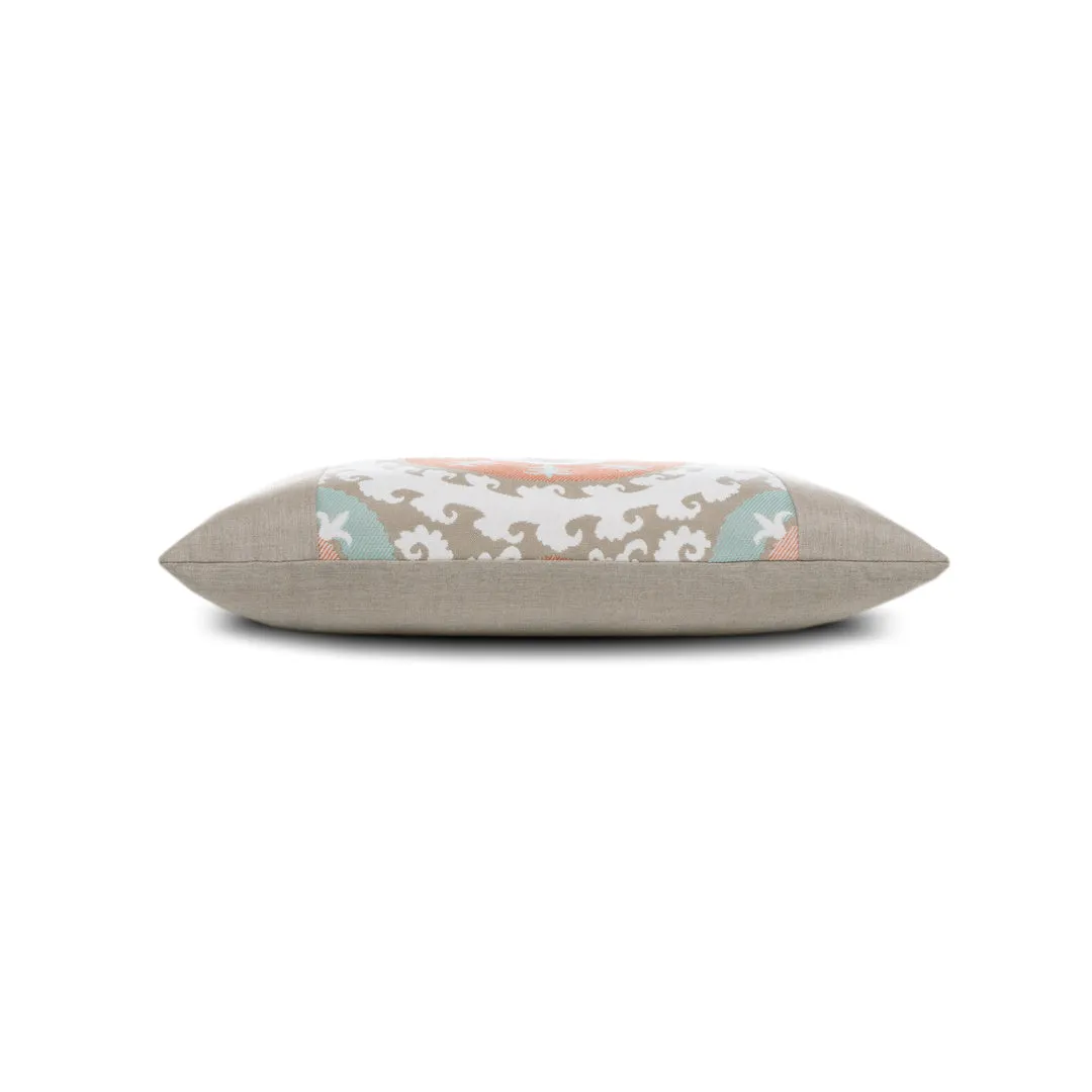 Suzani Oasis Indoor/Outdoor Pillow, Lumbar Decorative Pillows new arrival