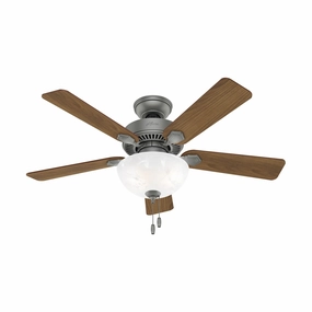 Swanson 44"Ceiling Fan Matte Silver Small Fans FANS clearance