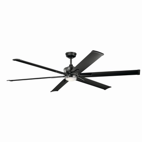 Szeplo Patio 80"Ceiling Fan Satin Black Large Fans FANS best price