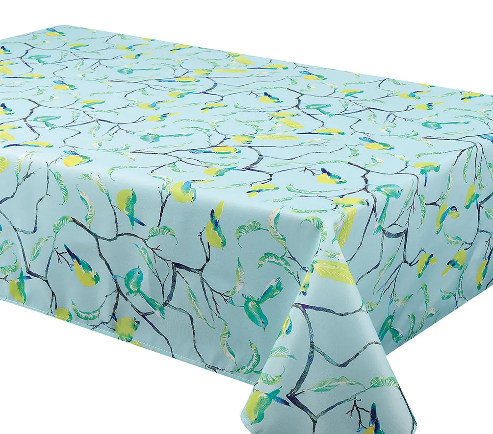 Tablecloth - Chant - Green Table Linens Dinner Party