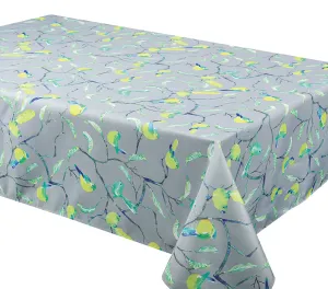 Tablecloth - Chant - Grey Table Linens Dinner Party