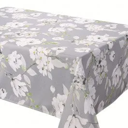 Tablecloth - Dahlia - Grey Table Linens Dinner Party