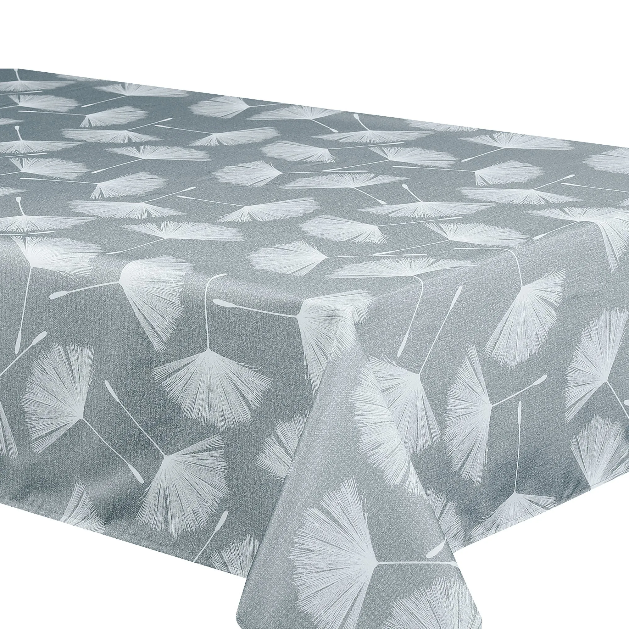 Tablecloth - Dandelion - Grey Table Linens Dinner Party