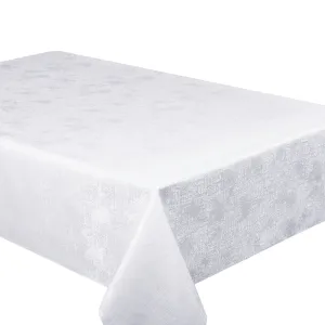 Tablecloth - Glimmer - White Table Linens Dinner Party