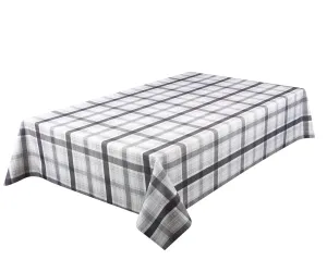 Tablecloth - Maxwell Plaid - Black Table Linens Dinner Party
