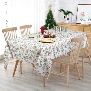 Tablecloth - Mistletoe - Beige Table Linens Dinner Party