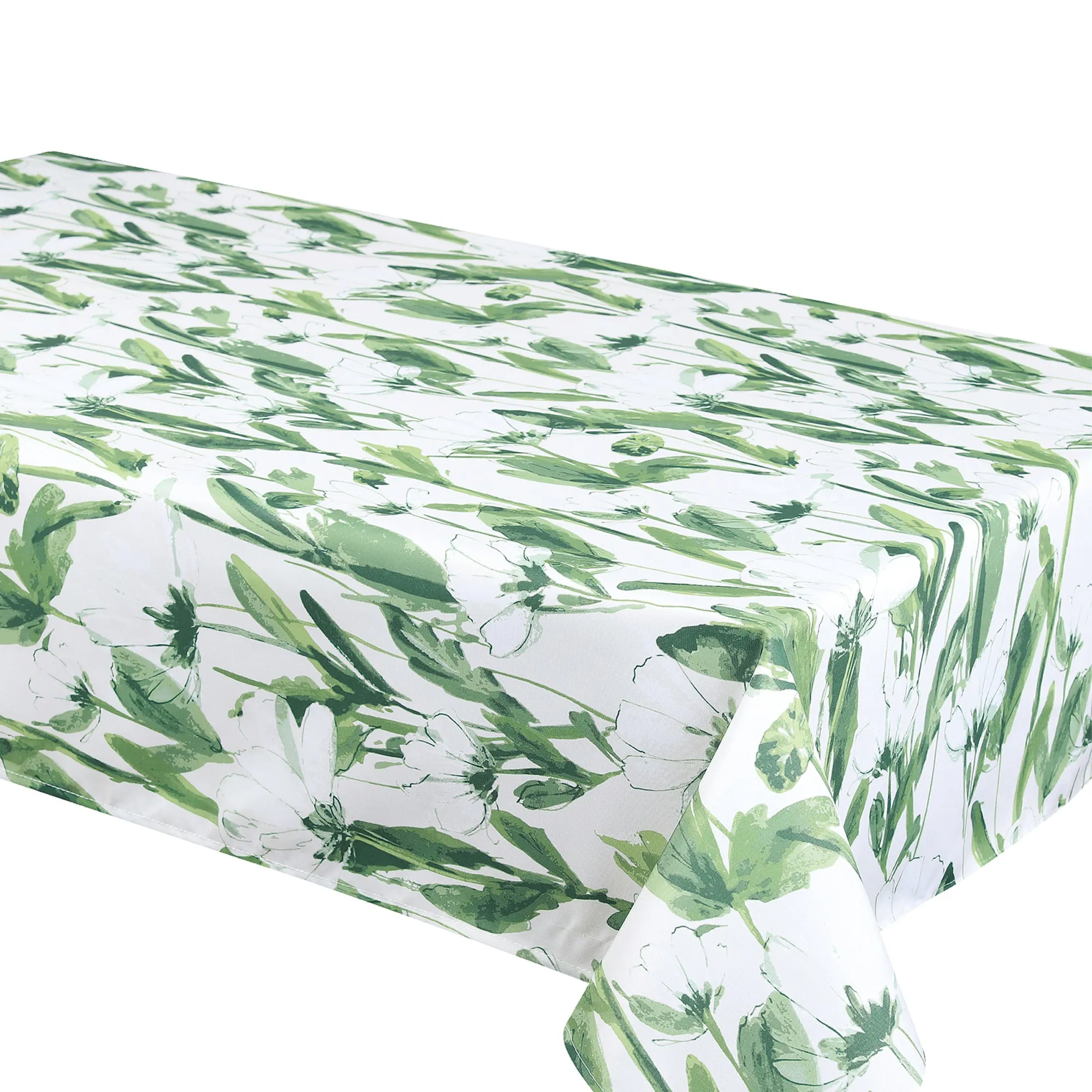 Tablecloth -Natalia - Green Table Linens Dinner Party