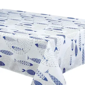 Tablecloth - Santorini - Blue Table Linens Dinner Party