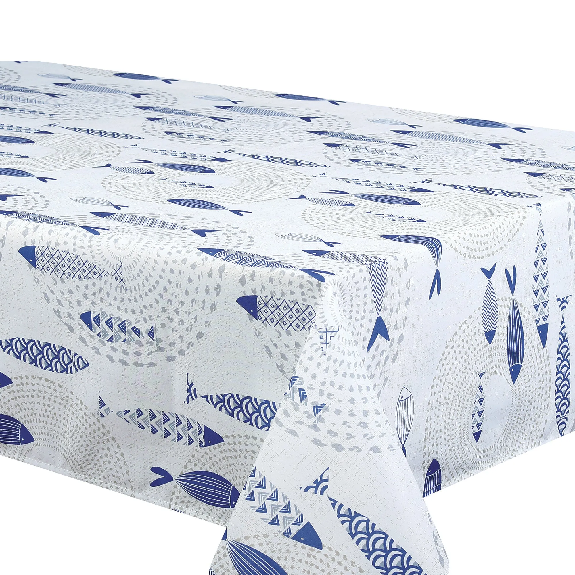 Tablecloth - Santorini - Blue Table Linens Dinner Party