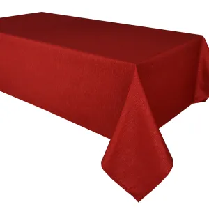 Tablecloth - Shimmer - Red  60 x 90 Rectangle Table Linens Dinner Party